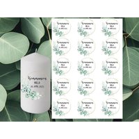 Kommunion Personalisiert Gastgeschenke | Kerzentattoos Kerzenfolie Wasserschiebefolie Kerzensticker Dina4 Stumpenkerzen Kommunionkerze von lovelygiftsbyliz