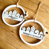Türkranz | Häuserkranz Loop Fensterkranz Tür Dekoration Trockenblumen Keraflott von lovelythingsannalena