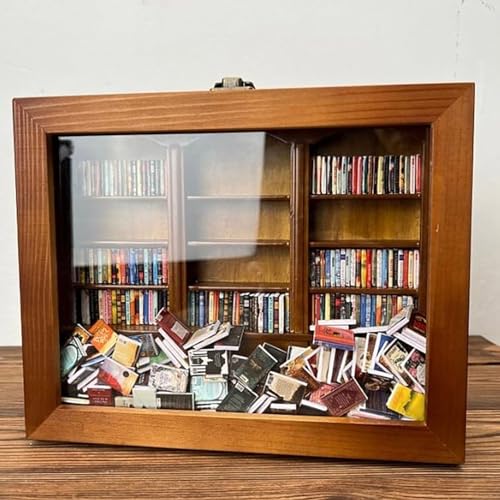 Anxie-ty Bookshelf | Schütteln Sie Ihre Angst Weg | Bücherregal Bookshelf | Hölzerne Bücherregal Display Rahmen | Angst Bücherregal Stress Reliever Holzbibliothek | Kleines Angst Bücherregal von lovemetoo