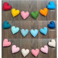 Filzherzen Girlande, Qualität Wollfilz, Filz Wimpelkette, Herz Baby Kinderzimmer, Shower, Dekoration, Spielzimmer Filzherzen Girlande, Qualität Wollfilz, Filz Wimpelkette, Herz Baby Kinderzimmer, Shower, Dekoration, Spielzimmer von lovesashnlala