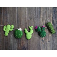 Gemischte Kaktus-Girlande, Kaktus-Banner, Sukkulenten, Saguaro, Filz-Kakteen, Kaktus-Kinderzimmer-Dekor, Abenteuer, Büro-Dekor, Fiesta Party von lovesashnlala