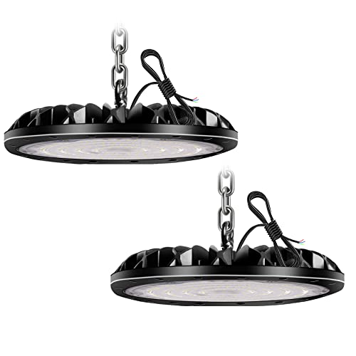 loyal 100W LED Hallenstrahler, 10000LM 6000K Kaltweiß UFO Werkstattlampe, IP65 Wasserdicht LEDs Industrielampe für Fabriken Flughafen Patio Restaurant Werkstatt von loyal