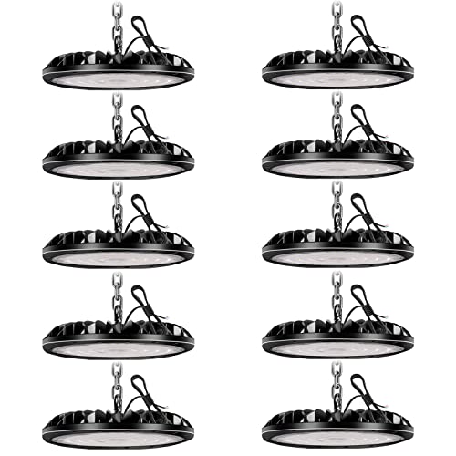 loyal 300W LED Hallenstrahler, 30000LM 6000K Kaltweiß UFO Werkstattlampe, IP65 Wasserdicht LEDs Industrielampe für Fabriken Flughafen Patio Restaurant Werkstatt von loyal