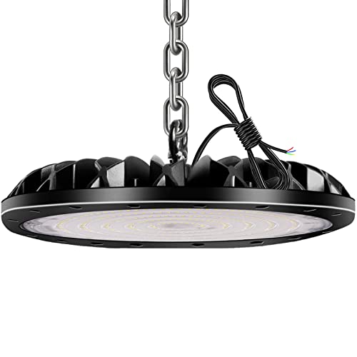loyal 300W LED Hallenstrahler, 30000LM 6000K Kaltweiß UFO Werkstattlampe, IP65 Wasserdicht LEDs Industrielampe für Fabriken Flughafen Patio Restaurant Werkstatt von loyal
