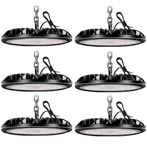 loyal 300W LED Hallenstrahler, 30000LM 6000K Kaltweiß UFO Werkstattlampe, IP65 Wasserdicht LEDs Industrielampe für Fabriken Flughafen Patio Restaurant Werkstatt von loyal