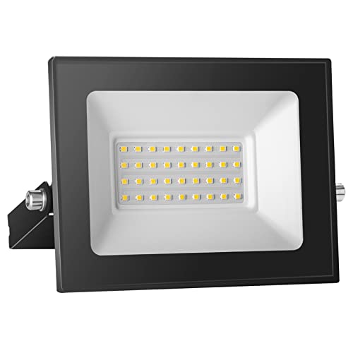 loyal LED Strahler 12V DC, 30W Superhell LED Fluter Flutlicht IP65 Wasserdicht, 6000K Kaltweiß LED Außenwandleuchten, 3000LM LED Scheinwerfer Ideale für Garten, Hof, Terrasse, Garage von loyal