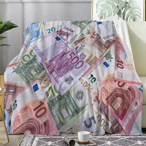 Decke 150x200 cm EUR Kuschelige Wolldecke Flauschig Weich Warm Plüsch Wohndecke 3D Tagesdecke Decke für Bett Dicke Decke Sofa Wohndecke Geschenke für Frauen Männer (150X200 cm) von loyaltyer