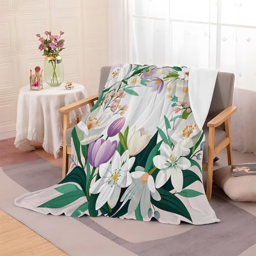 loyaltyer Flanell-Kuscheldecke Decke 130x150 – Blumendruck Sofadecke, Bequem Und Weich Fleecedecke, Perfekt Für Sofa Decke überwurf Und Bett Wohnzimmerdecke, Kuscheldecke Grüne Blätter-AG36 loyaltyer Flanell-Kuscheldecke Decke 130x150 – Blumendruck Sofadecke, Bequem Und Weich Fleecedecke, Perfekt Für Sofa Decke überwurf Und Bett Wohnzimmerdecke, Kuscheldecke Grüne Blätter-AG36 von loyaltyer