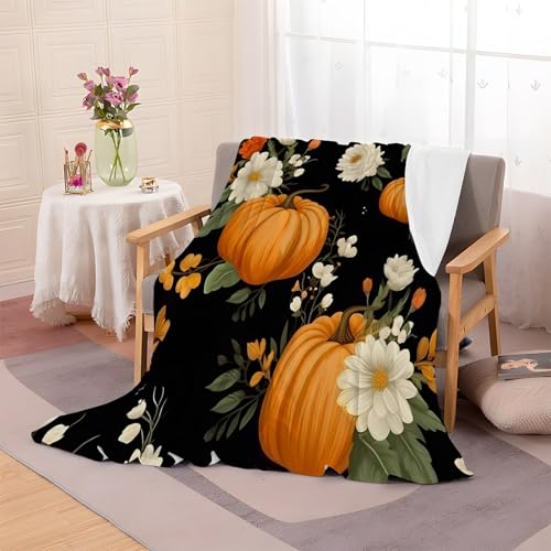 loyaltyer Flanell-Kuscheldecke Decke 130x150 – Kürbis-Druck Sofadecke, Bequem Und Weich Fleecedecke, Perfekt Für Sofa Decke überwurf Und Bett Wohnzimmerdecke, Kuscheldecke Blatt-AG44 loyaltyer Flanell-Kuscheldecke Decke 130x150 – Kürbis-Druck Sofadecke, Bequem Und Weich Fleecedecke, Perfekt Für Sofa Decke überwurf Und Bett Wohnzimmerdecke, Kuscheldecke Blatt-AG44 von loyaltyer