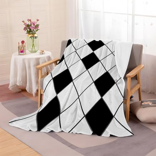 loyaltyer Flanell-Kuscheldecke Decke 135x200 – Geometrischer Druck Sofadecke, Bequem Und Weich Fleecedecke, Perfekt Für Sofa Decke überwurf Und Bett Wohnzimmerdecke, Kuscheldecke Kariert-AG45 loyaltyer Flanell-Kuscheldecke Decke 135x200 – Geometrischer Druck Sofadecke, Bequem Und Weich Fleecedecke, Perfekt Für Sofa Decke überwurf Und Bett Wohnzimmerdecke, Kuscheldecke Kariert-AG45 von loyaltyer