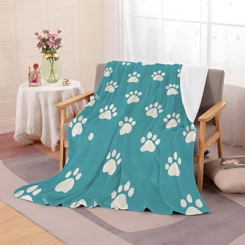 loyaltyer Flanell-Kuscheldecke Decke 135x200 – Tierpfotenabdruck Sofadecke, Bequem Und Weich Fleecedecke, Perfekt Für Sofa Decke überwurf Und Bett Wohnzimmerdecke, Kuscheldecke Welpe-AG50 loyaltyer Flanell-Kuscheldecke Decke 135x200 – Tierpfotenabdruck Sofadecke, Bequem Und Weich Fleecedecke, Perfekt Für Sofa Decke überwurf Und Bett Wohnzimmerdecke, Kuscheldecke Welpe-AG50 von loyaltyer