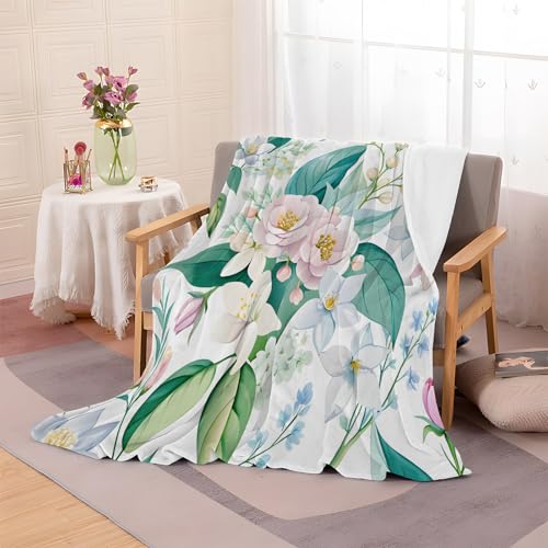 loyaltyer Flanell-Kuscheldecke Decke 220x240 – Blumendruck Sofadecke, Bequem Und Weich Fleecedecke, Perfekt Für Sofa Decke überwurf Und Bett Wohnzimmerdecke, Kuscheldecke Grüne Blätter-AG35 loyaltyer Flanell-Kuscheldecke Decke 220x240 – Blumendruck Sofadecke, Bequem Und Weich Fleecedecke, Perfekt Für Sofa Decke überwurf Und Bett Wohnzimmerdecke, Kuscheldecke Grüne Blätter-AG35 von loyaltyer