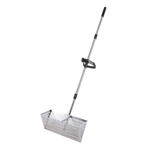 Loyimioo Retractable Beach Rake Electroplated Carbon Steel Rustproof 3 Section Rod Reinforced Structure Nahtlos verschweißter Sandfilter Sandfloh und Muschelreiniger für Strand/Garten/Camping Silber Loyimioo Retractable Beach Rake Electroplated Carbon Steel Rustproof 3 Section Rod Reinforced Structure Nahtlos verschweißter Sandfilter Sandfloh und Muschelreiniger für Strand/Garten/Camping Silber von loyimioo
