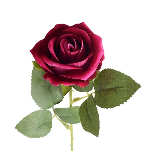 loyliawa Künstliche Blumen, künstliche Blumen, künstliche Pflanzen für den Innenbereich, künstlicher Rosenzweig mit Stiel, Zuhause, Hochzeit, Party, Kunstblumen-Arrangement, Gartendekoration, loyliawa Künstliche Blumen, künstliche Blumen, künstliche Pflanzen für den Innenbereich, künstlicher Rosenzweig mit Stiel, Zuhause, Hochzeit, Party, Kunstblumen-Arrangement, Gartendekoration, von loyliawa