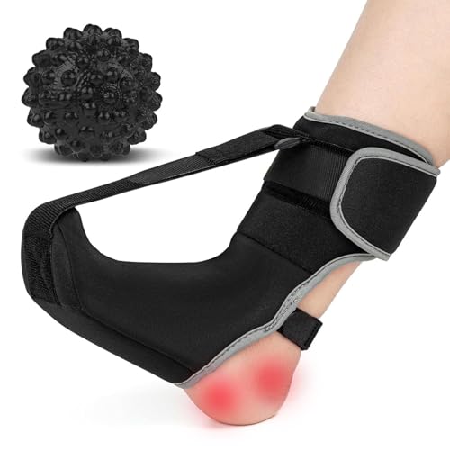 lrgnixs Plantarfasziitis Nachtschiene, Fersensporn Bandage Mit Massageball, Fersensporn FußBandage Zur FußSchmerzen, Plantarfasziitis Bandage für UnterstüTzung Bei PlattfüßEn Fersen KnöChel lrgnixs Plantarfasziitis Nachtschiene, Fersensporn Bandage Mit Massageball, Fersensporn FußBandage Zur FußSchmerzen, Plantarfasziitis Bandage für UnterstüTzung Bei PlattfüßEn Fersen KnöChel von lrgnixs