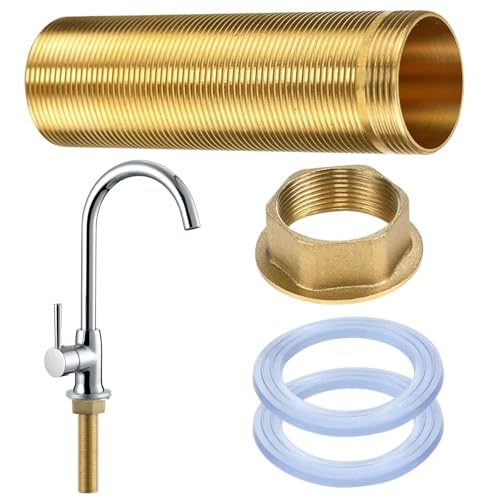 lrgnixs Wasserhahn Verlängerung Kit M30 10cm mit Kontermutter und Gewinderohr für Armaturen Montage aus Messing lrgnixs Wasserhahn Verlängerung Kit M30 10cm mit Kontermutter und Gewinderohr für Armaturen Montage aus Messing von lrgnixs