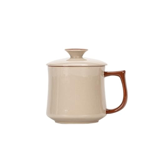 11,84 oz Keramik-Kaffeetasse mit gesprenkeltem, naturgebranntem Tonboden, handgefertigte Tasse for Tee, Einweihungsparty, Küchendekor for Pflanzenliebhaber von lskdnrufh