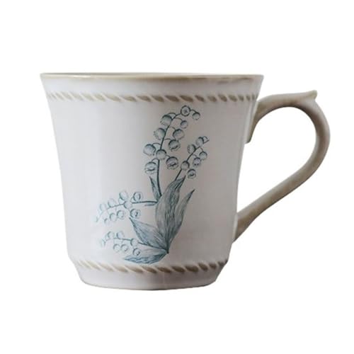 Handgefertigte Kaffeetasse aus Keramik, 300 ml, ideal for grünen Tee, große handbemalte Keramiktassen for Damen, Latte Handgefertigte Kaffeetasse aus Keramik, 300 ml, ideal for grünen Tee, große handbemalte Keramiktassen for Damen, Latte von lskdnrufh