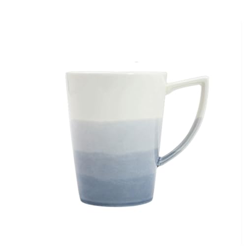 Kaffeetassen, 340 ml, mikrowellen- und spülmaschinenfest, bedruckte Tasse im einzigartigen Stil – langlebige Steinguttassen for Tee, Latte, heiße Schokolade(Gray) von lskdnrufh