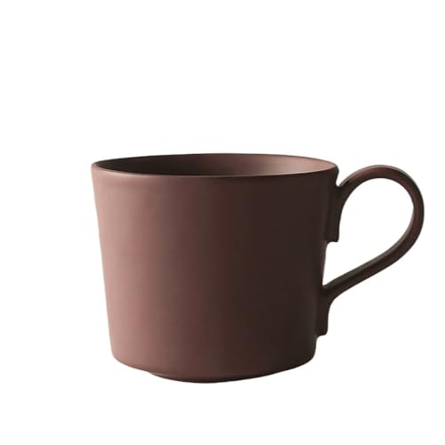 Keramik-Kaffeetassen – 11,84 oz Tasse, dick, langlebig, mit bequemen Griffen, schöne Farben, große volle Kapazität(Brown) von lskdnrufh