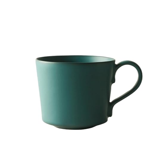 Keramik-Kaffeetassen – 11,84 oz Tasse, dick, langlebig, mit bequemen Griffen, schöne Farben, große volle Kapazität(Green) von lskdnrufh