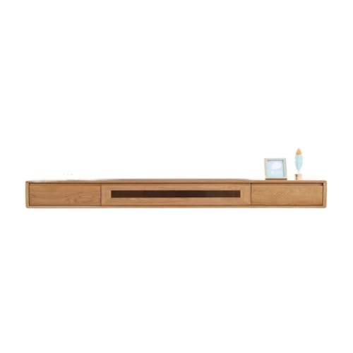 lskdnrufh 63/70,8/78,7 Zoll schwebendes Zentrum aus Holz mit Stauraum for Fernseher Wand-TV-Ständer mit Schubladenschrank for das Wohnzimmer(Nature,160 * 25 * 21cm) von lskdnrufh