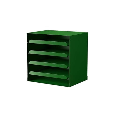 lskdnrufh Akten-Organizer for den Schreibtisch – Dokumente, multifunktionaler vertikaler Halter mit 5 Ebenen, Papier, Dekorationen for den Schreibtisch, Zuhause, Büro, Schule, weiß(Green) von lskdnrufh