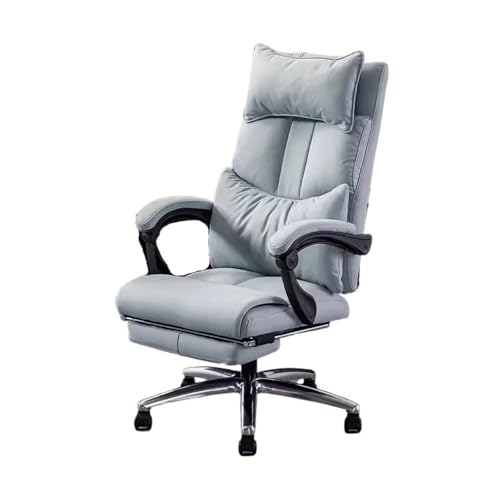 lskdnrufh Bequeme ergonomische Stühle for den Heimgebrauch, Bürostühle for Führungskräfte, Bürostuhl mit Liegefunktion for die Mittagspause(Blue) von lskdnrufh