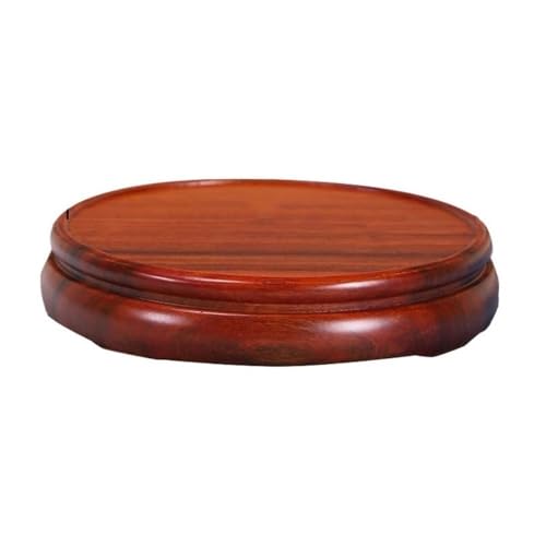 lskdnrufh Bonsai Vase Teekanne Display Stand Halterung Rot Sandelholz Rund Blumentopf Basis(X-Small) von lskdnrufh