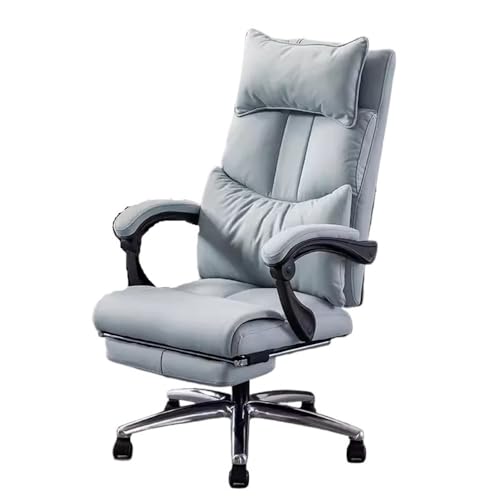 lskdnrufh Chefsessel Ergonomische Gaming-Stühle Technologie Stoff Drehbare Schreibtischstühle mit Rädern(Blue) von lskdnrufh