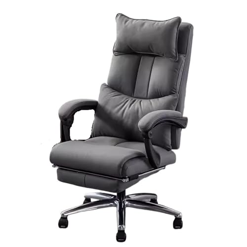 lskdnrufh Chefsessel Ergonomische Gaming-Stühle Technologie Stoff Drehbare Schreibtischstühle mit Rädern(Gray) von lskdnrufh