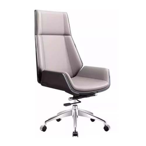 lskdnrufh Ergonomischer Bürostuhl mit hoher Rückenlehne und hoher Höhe for das Home-Office. Schreibtischstuhl ohne Armlehne. Verstellbarer, rollender Drehstuhl.(Gray) von lskdnrufh