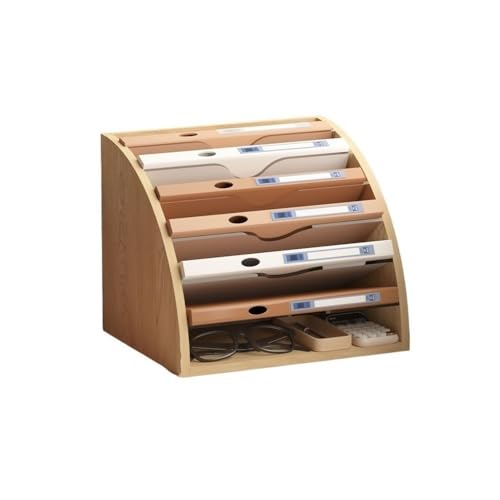 lskdnrufh Fächerförmiger Akten-Organizer, 7-stufiger Schreibtisch-Papierhalter, großer Desktop-Sortierer mit verstellbaren Fächern for das Home-Office, das Schulklassenzimmer von lskdnrufh