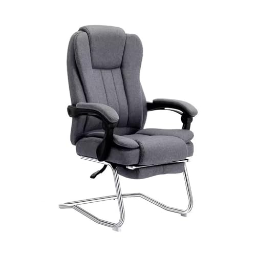 lskdnrufh Hohe Rückenlehne Büro Bequeme Sitzende Bogen Sofa Stuhl Modische Hause Schreibtisch Stühle(Gray) von lskdnrufh