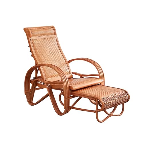 lskdnrufh Home Garten Wohnzimmer Stühle Klappbare Liegestühle mit hoher Rückenlehne Balkon Mittagspause Webstuhl Schlafsessel von lskdnrufh