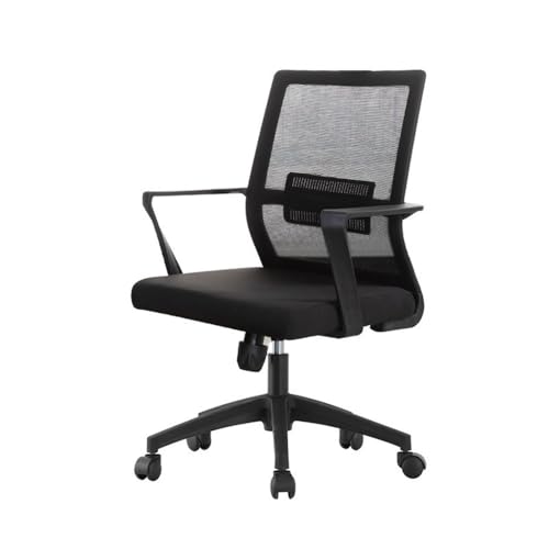 lskdnrufh Home Office Personal Stühle Mode Swivel Büro Mesh Stuhl Lift Sitz Ergonomische(Black) von lskdnrufh