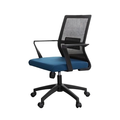 lskdnrufh Home Office Personal Stühle Mode Swivel Büro Mesh Stuhl Lift Sitz Ergonomische(Blue) von lskdnrufh