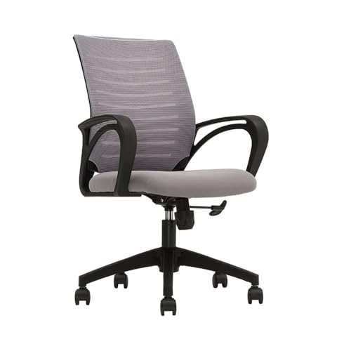 lskdnrufh Home Office Schreibtischstuhl Höhenverstellbar Atmungsaktives Mesh Bürostühle Ergonomische Executive Mid Back(Gray) von lskdnrufh