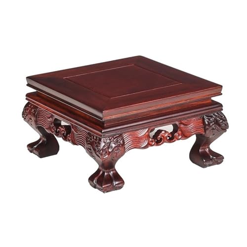lskdnrufh Kleine Vase Fischglas Display Stand Platz Rot Säure Zweig Carving Basis(Small) von lskdnrufh