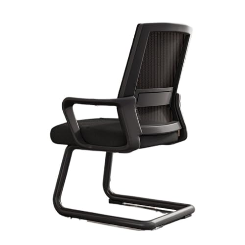 lskdnrufh Schreibtischstühle mit mittlerer Rückenlehne, atmungsaktiver Mesh-Bürostuhl for Zuhause, ergonomische Schreibtischstühle(Black) von lskdnrufh