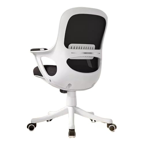 lskdnrufh Schreibtischstuhl mit hoher Rückenlehne und verschiebbarem Sitz, ergonomische Bürostühle aus Netzgewebe, drehbare Gaming-Stühle for Männer und Frauen(White) von lskdnrufh