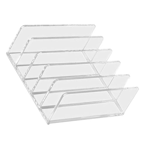 lskdnrufh Transparenter Desktop-Datei-Organizer, 5 Fächer, Acryl-Dokumentensortierer for das Büro, Multifunktions-Rackhalter for die Schreibtischorganisation zu Hause und in der Schule lskdnrufh Transparenter Desktop-Datei-Organizer, 5 Fächer, Acryl-Dokumentensortierer for das Büro, Multifunktions-Rackhalter for die Schreibtischorganisation zu Hause und in der Schule von lskdnrufh