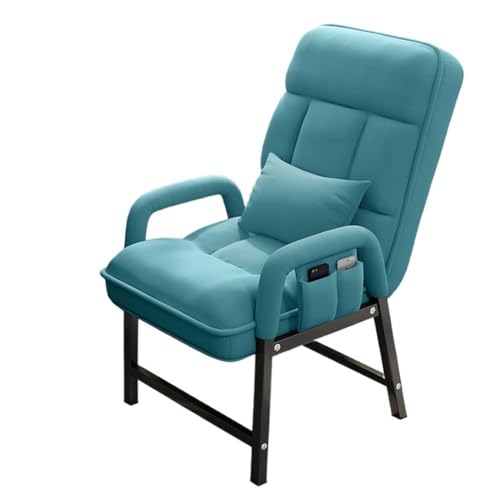 lskdnrufh Wartezimmer Seite Büro Hause Schreibtisch Stuhl Tuch Ergonomische Büros Stühle for Empfang Büro Meeting Konferenz(Blue) von lskdnrufh