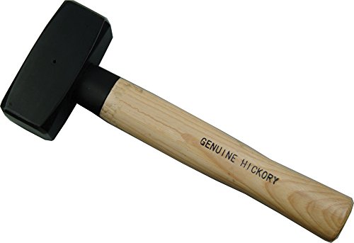 LSR TOOLS Handfäustel 1500g, mit Hickory-Stiel und Stielschutzhülse, 2501415 von lsr tools