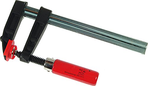 LSR TOOLS Schraubzwinge 400 x 120 mm, Profil 30 x 8 mm, nach DIN 5117, 0212040 von lsr tools