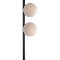 Luce ambiente Design Wandleuchte, 25 W, BxHxL: 28,5 x 16,5 x 60 cm, ohne Leuchtmittel - schwarz | weiss von Luce ambiente Design