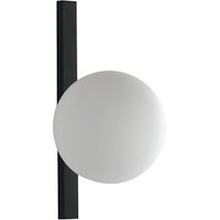 Luce ambiente Design Wandleuchte, 25 W, BxHxL: 33,5 x 16,5 x 28 cm, ohne Leuchtmittel - schwarz | weiss von Luce ambiente Design