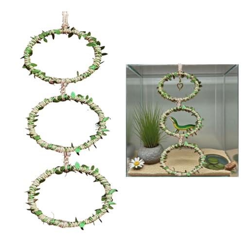 luchike 1 Packung Schlange Kletterringe für Ball Python Schlange Anreicherung Ringe Ball Python Tank Zubehör Chamäleon Käfig Zubehör für Eidechse Bartagamente Terrarium Gecko Reptilien luchike 1 Packung Schlange Kletterringe für Ball Python Schlange Anreicherung Ringe Ball Python Tank Zubehör Chamäleon Käfig Zubehör für Eidechse Bartagamente Terrarium Gecko Reptilien von luchike