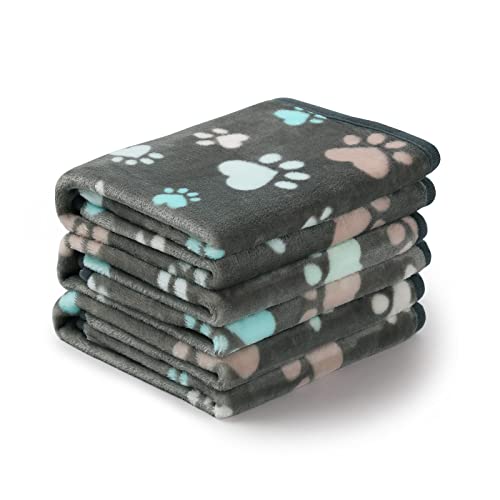 luciphia Hundedecke Katzendecke Waschbar, 1 Pack 3 Decken für Kleine Mittlere Hunde Katzen, Kuscheldecke Hund Flauschig Weiche Warme Fleece Haustier Decken, Hundedecke für Unterwegs, Sofa 60 * 40CM von luciphia