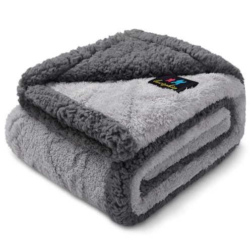 luciphia Wasserdichte Hundedecke Waschbar, Haustier Decke für Hund Katzen Welpe, Kuscheldecke Weich Flaushig Sherpa Fleece, Katzendecke Mittelgroße Große für Bett Sofa Couch, Hellgrau Gitter 145*216cm luciphia Wasserdichte Hundedecke Waschbar, Haustier Decke für Hund Katzen Welpe, Kuscheldecke Weich Flaushig Sherpa Fleece, Katzendecke Mittelgroße Große für Bett Sofa Couch, Hellgrau Gitter 145*216cm von luciphia